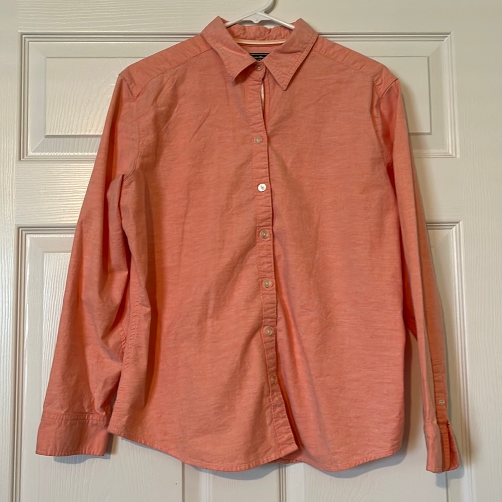 Eddie Bauer Long Sleeve Stretch Button Up Women’s Size XL